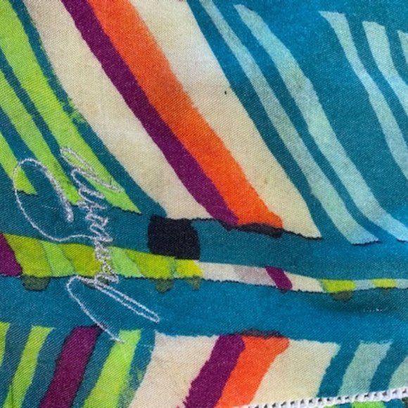Desigual RARE Pink/Green PAKAIAN Jadi Wanita Cotton Mini Skirt, Size 42 (10) - Picture 4 of 8